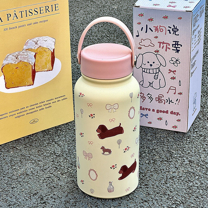 Women’s insulated drinking bottle with funny cat design Kalsten