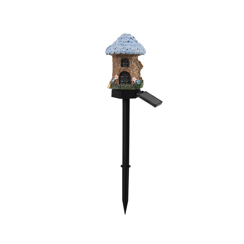 Whimsical Solar-Powered LED Fairy House Garden Stake Kalsten