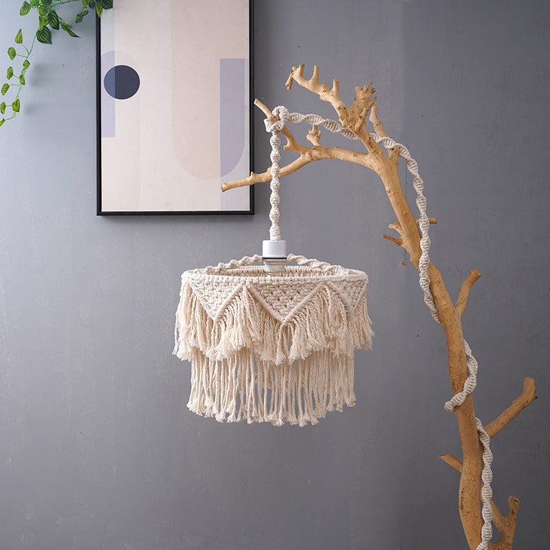 Macramé Pendant Light Shade Acalora
