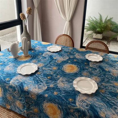 Artistic Starry Night Tablecloth