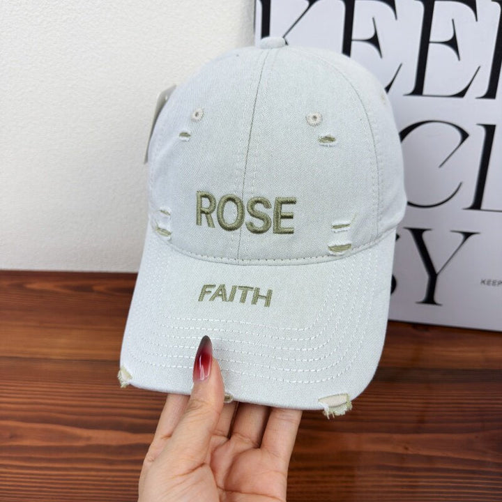 Women's Distressed Graphic Adjustable Cap Kalsten