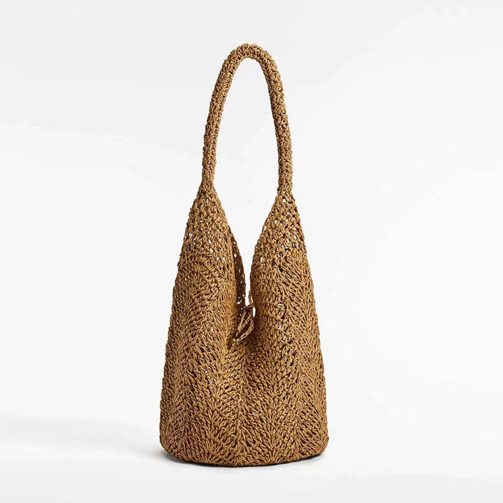Hand-crocheted tote with deep slit Kalsten
