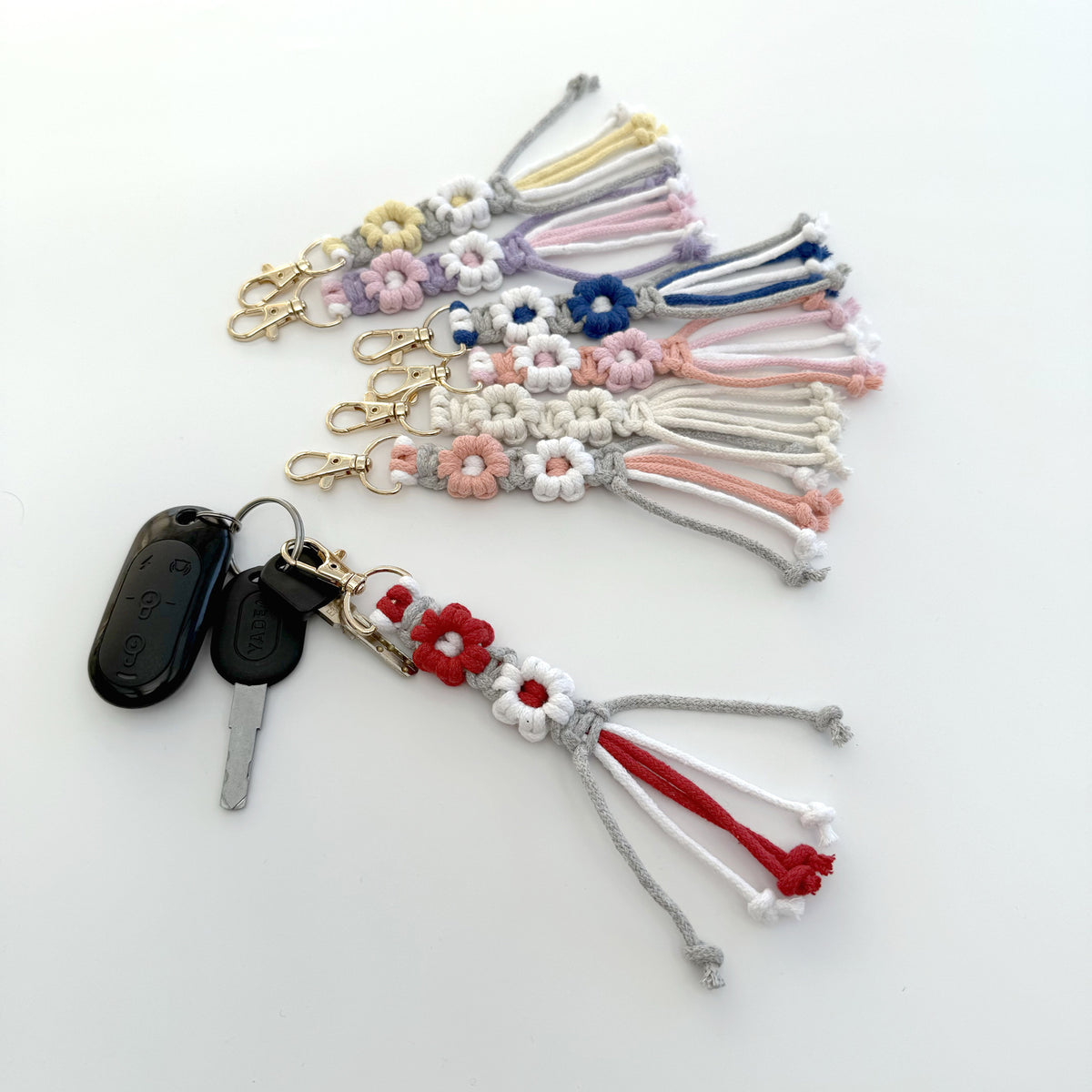 Macrame Keychain with Tassel Acalora