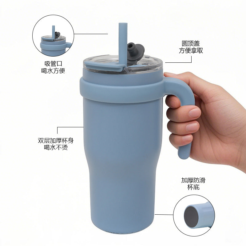 Unisex drinking cup with straw Kalsten