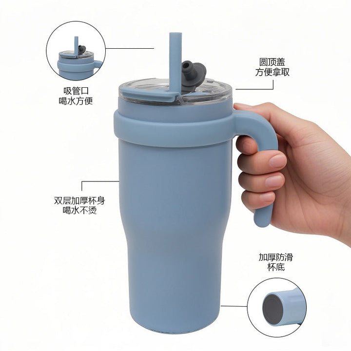 Unisex drinking cup with straw Kalsten