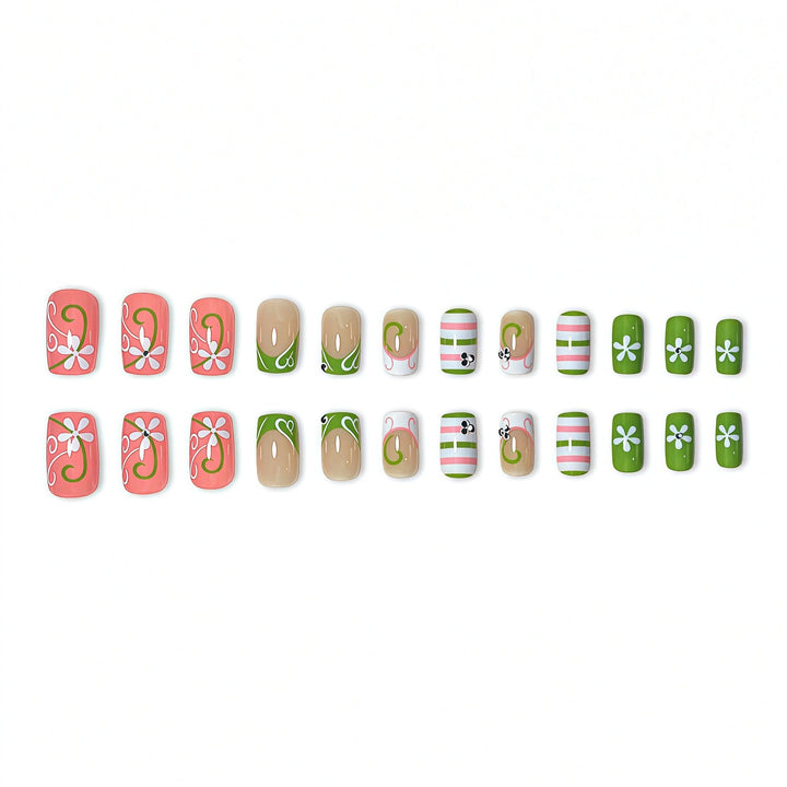 3D Floral Art Press-On Nail Set Kalsten