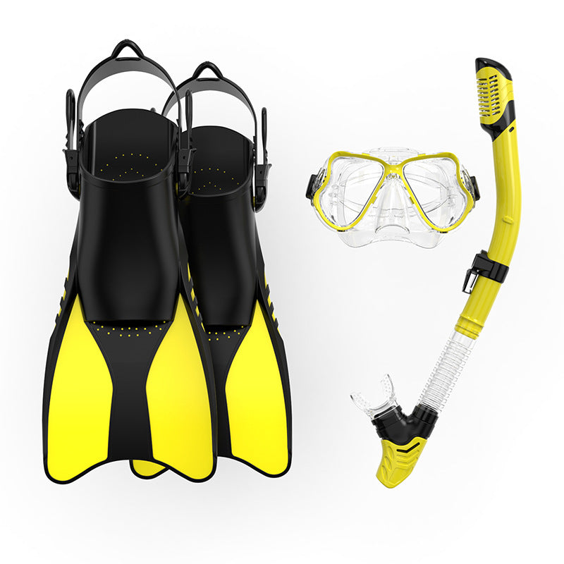 Premium Snorkel Set with Ergonomic Fins and Clear Dive Mask Kalsten