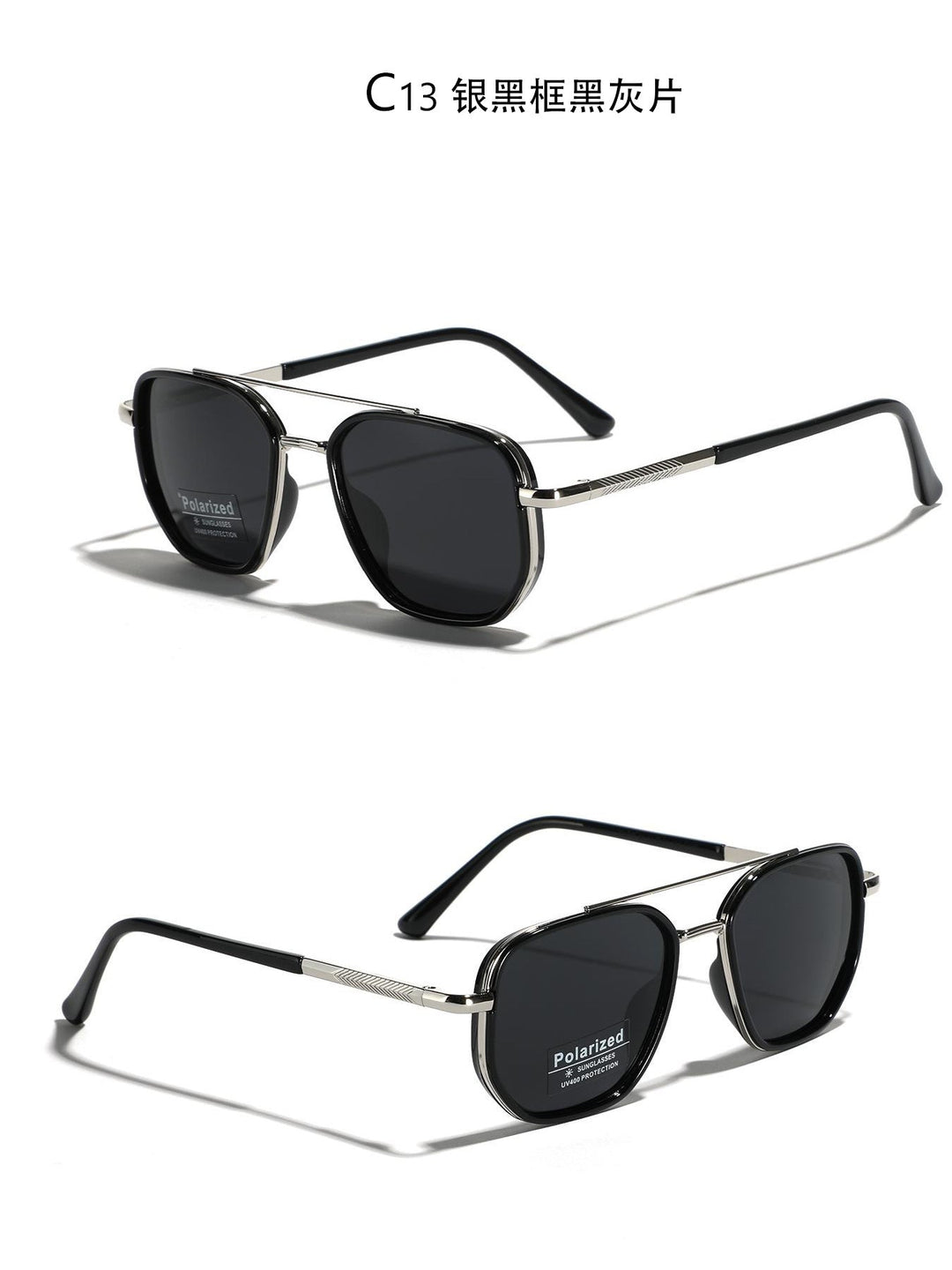 Women's Square Sunglasses with Polarized Lenses and Elegant Metal Frame Kalsten