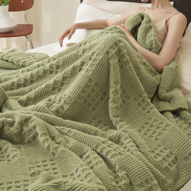 Textured Cozy Blanket Kalsten