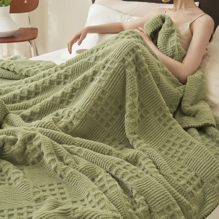 Textured Cozy Blanket Kalsten