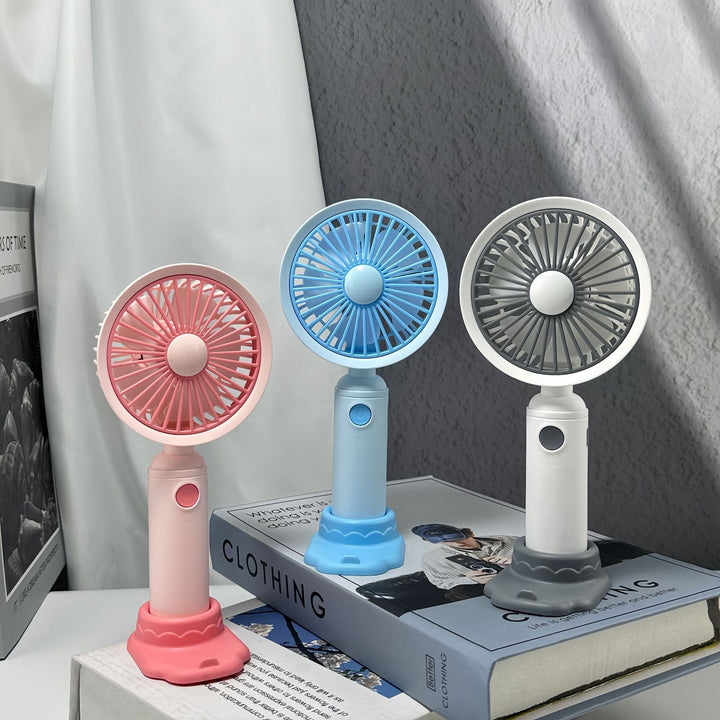 Women's Portable Hand Fan with Ergonomic Design and USB Charging Option Kalsten