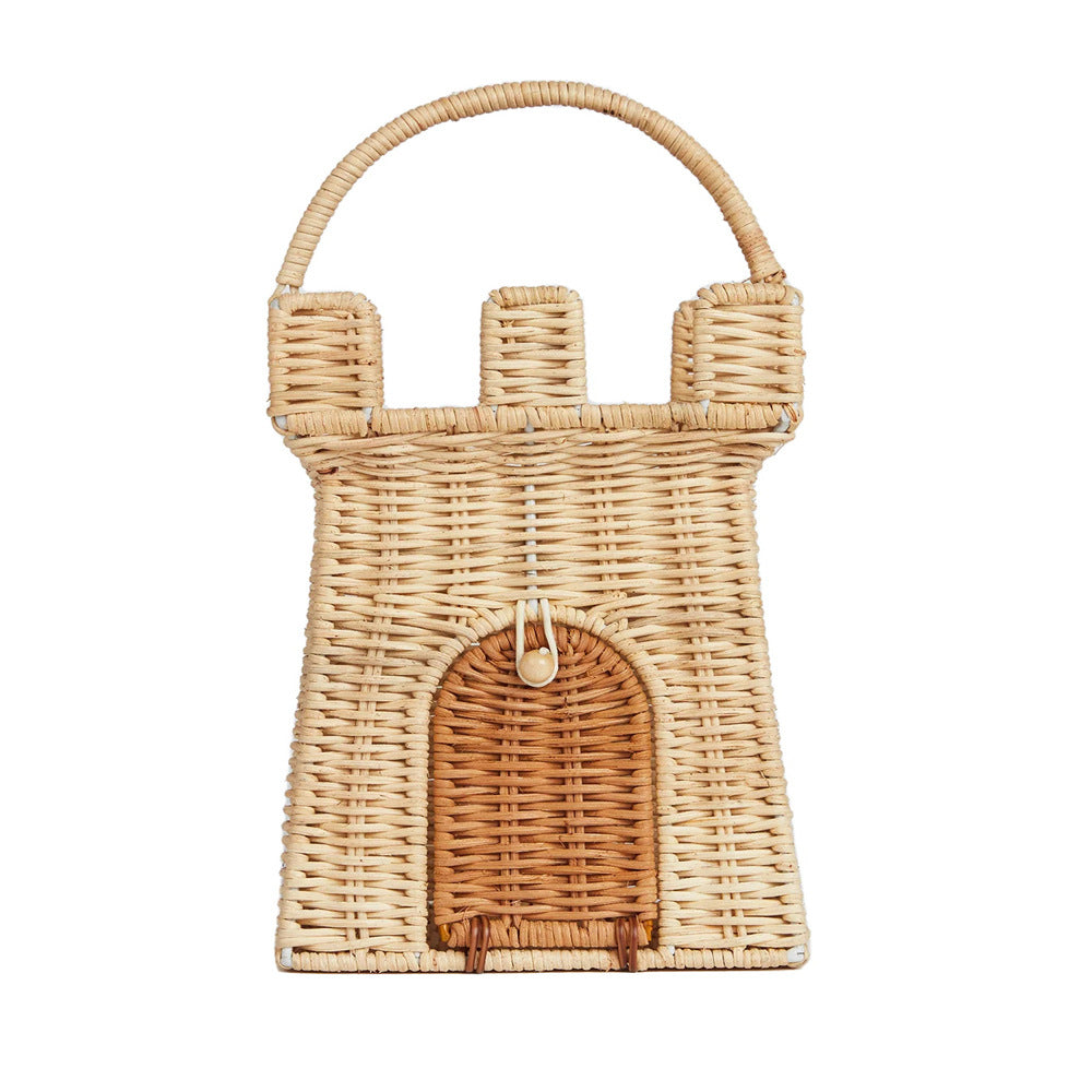 Fun Mushroom-Shaped Woven Storage Basket Acalora