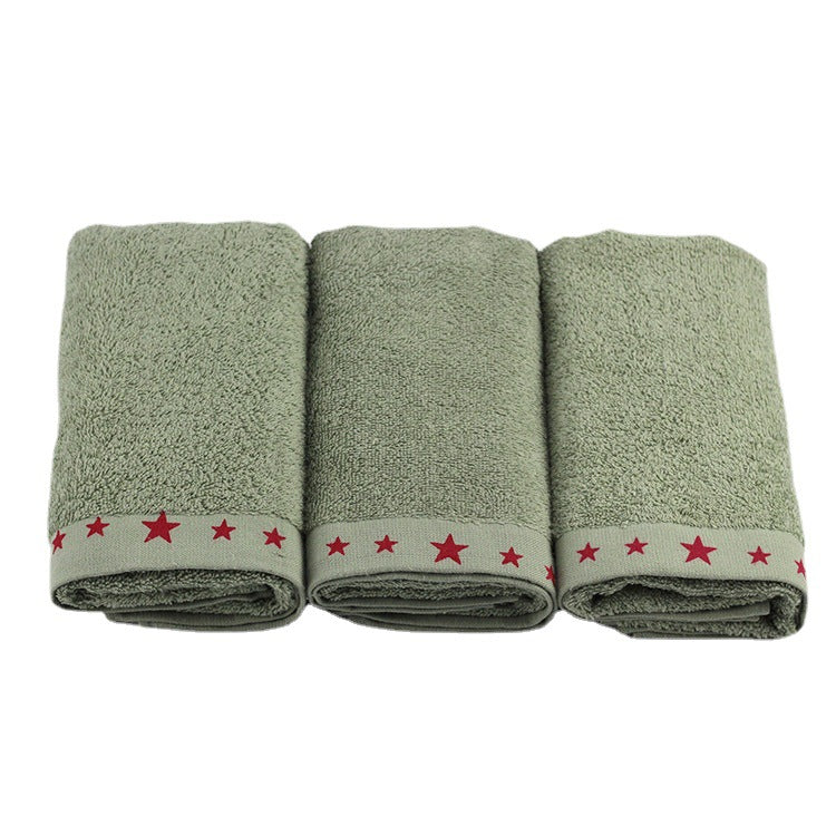 Care Towel With Soft Surface And Decorative Star Border Kalsten