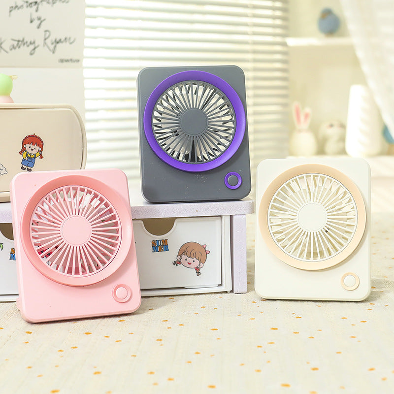 Ladies table fan with USB connection and flexible tilt function Kalsten