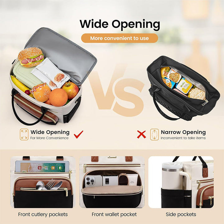 Tote bag with multifunctional compartments Kalsten