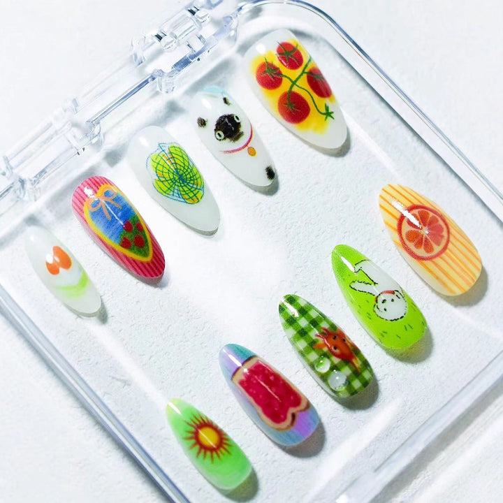 Artistic Themed Press-On Nail Set Kalsten