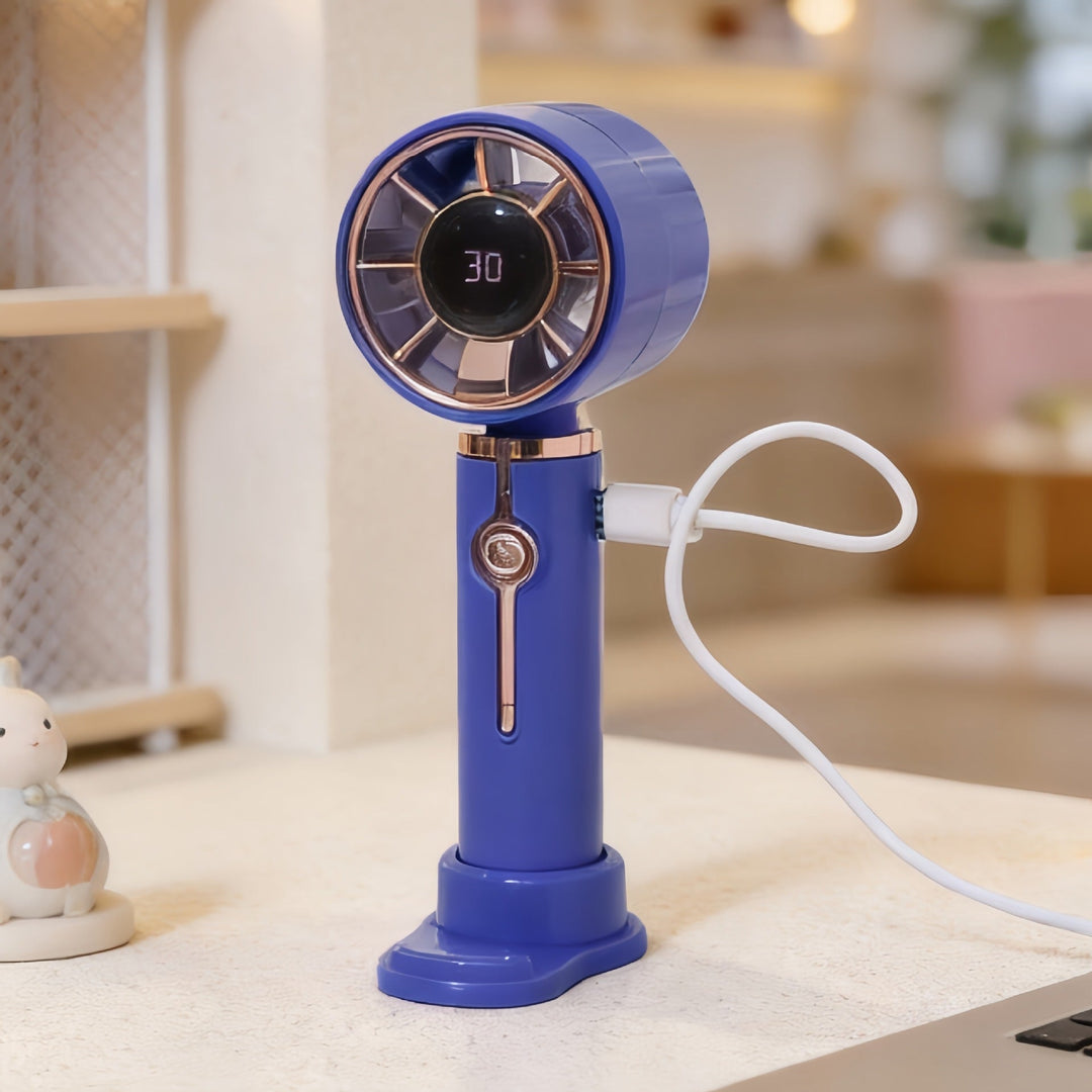 Women's portable USB hand fan with variable speed control Kalsten