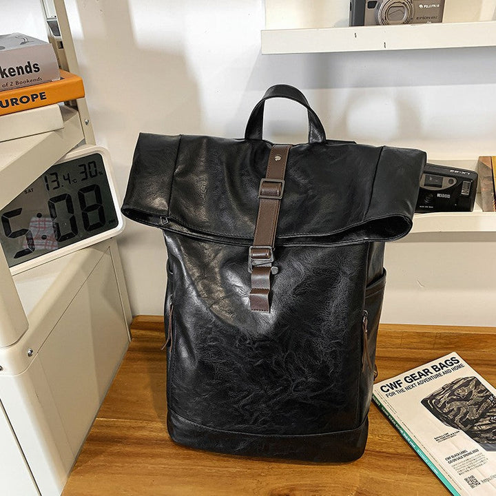 Casual Leather Backpack Kalsten