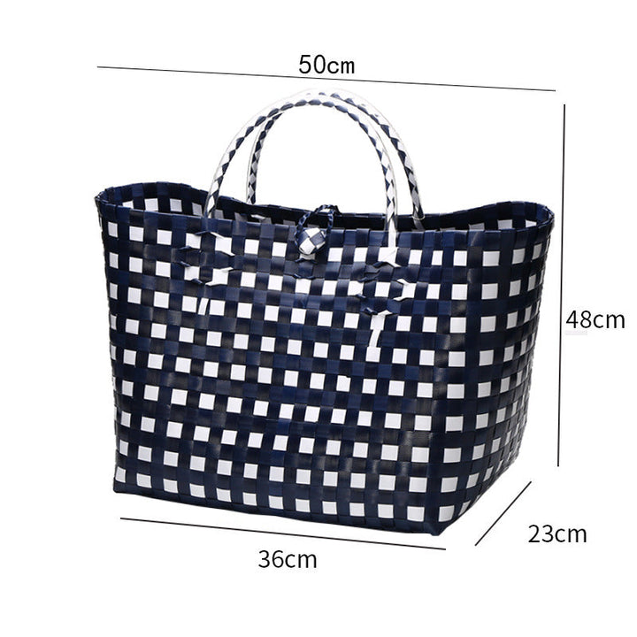 Large Capacity Woven Shopping Tote Kalsten