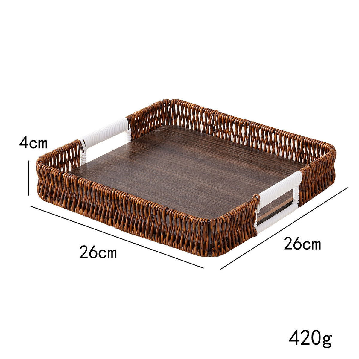 Decorative Woven Serving Tray Acalora