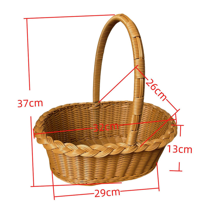 Ladies elegant braided shopping basket Kalsten