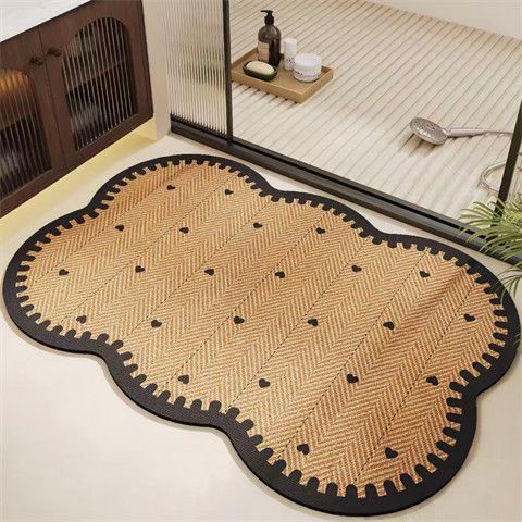 Decorative Herringbone Bath Mat