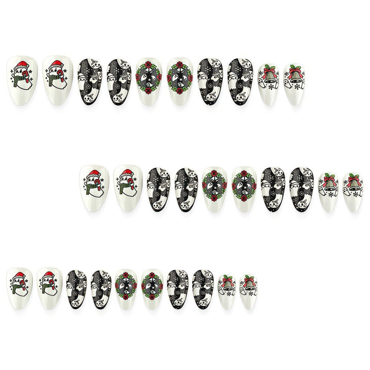 Artificial nails with Christmas design Kalsten
