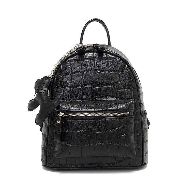 Crocodile-Embossed Mini Chic Backpack Kalsten