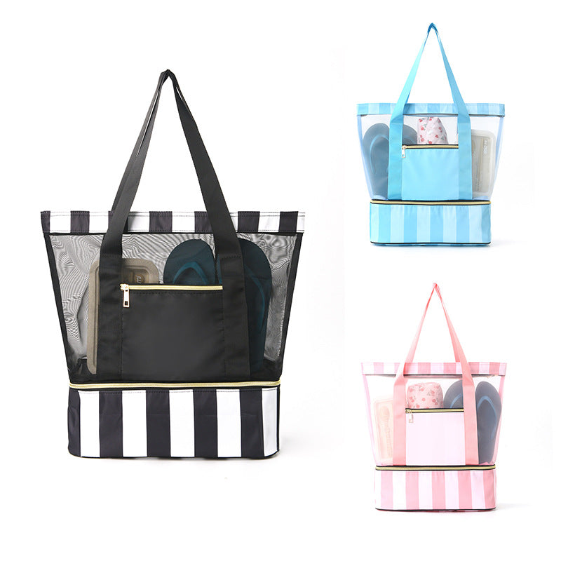 Beach bag with see-through design and large storage Kalsten