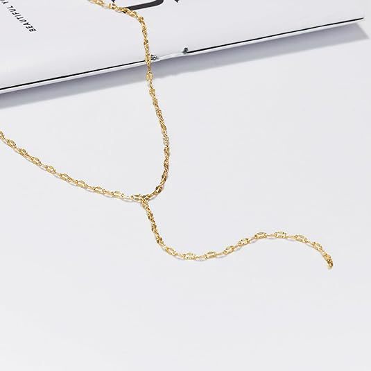 Y-Chain Lariat Necklace Kalsten