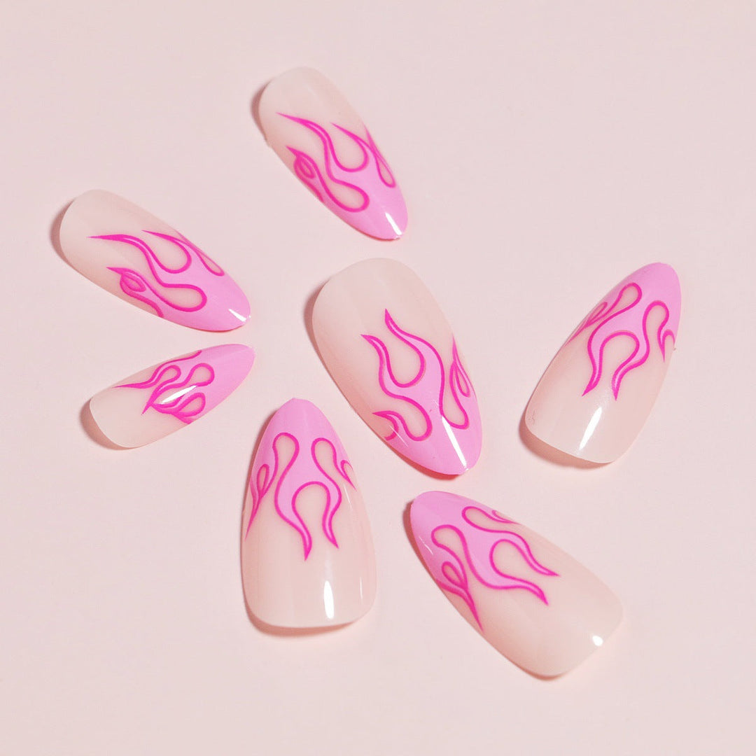 Artistic Flame Design Press-On Nails Kalsten