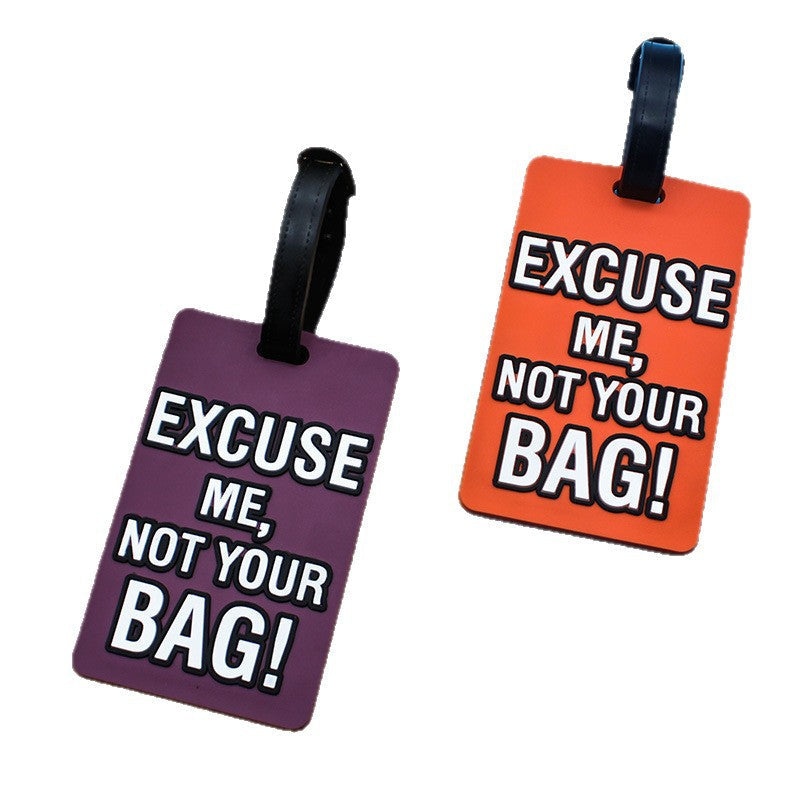 Unisex Luggage Tag with Funny Saying Kalsten