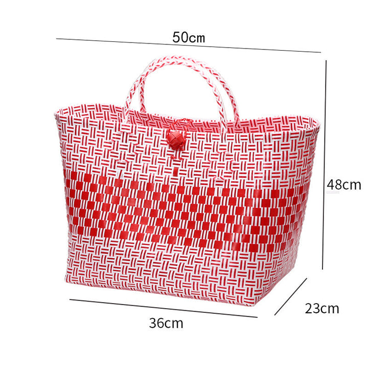 Large Capacity Woven Shopping Tote Kalsten