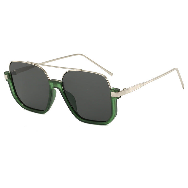 Women's Fashion Sunglasses with Curved Metal Frame and UV Protection Kalsten
