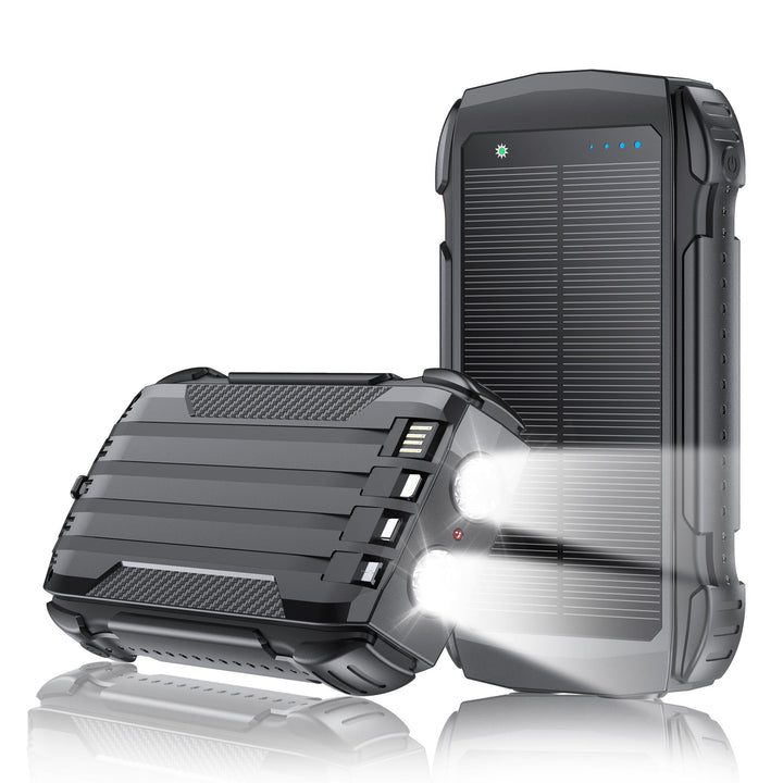 Robust Solar Power Bank with Integrated LED Lighting Kalsten