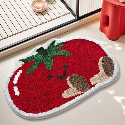 Cute Tomato-Shaped Bath Mat Acalora