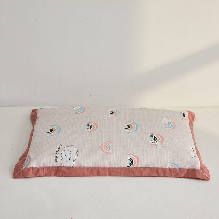 Cozy pillow with colorful rainbow motif Kalsten