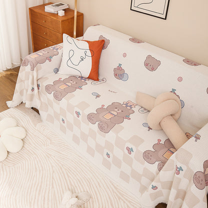 Adorable Cartoon Bear Sofa Cover