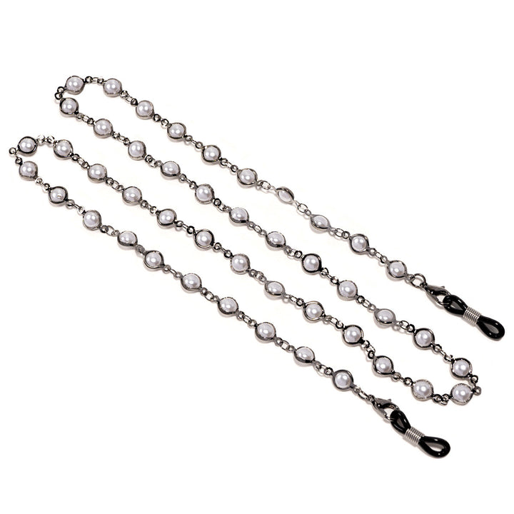 Elegant Pearl-Embellished Glasses Chain Kalsten