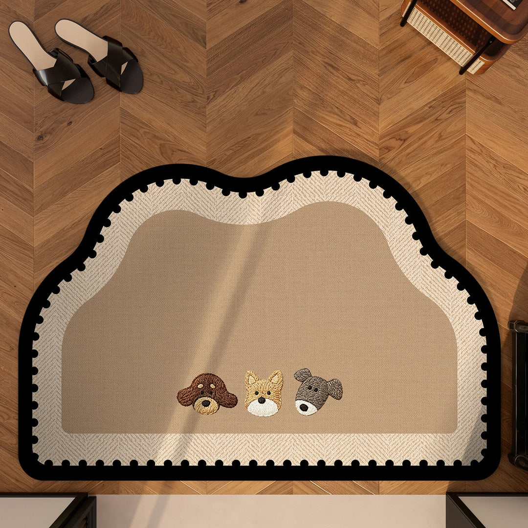 Cute Pet-Themed Bath Mat Kalsten