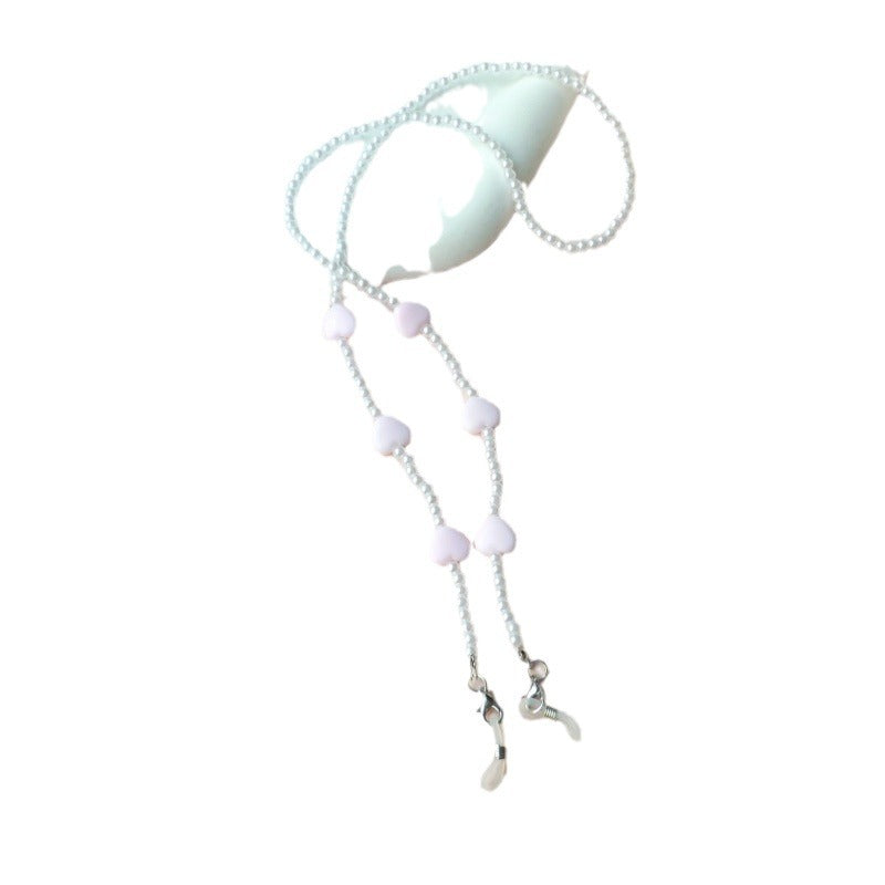 Fashionable pearl necklace with heart pendants Kalsten