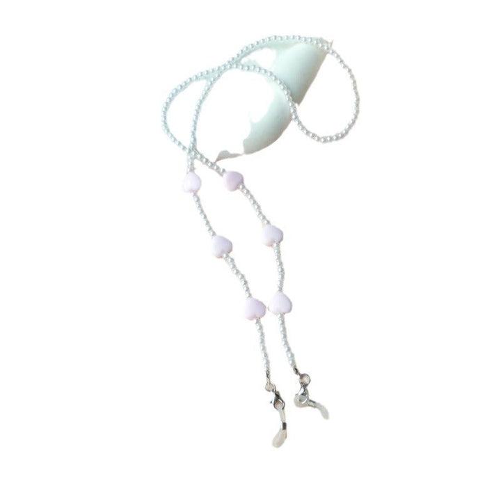 Fashionable pearl necklace with heart pendants Kalsten