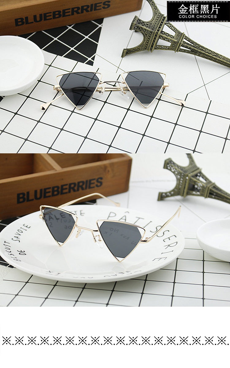 Ladies geometric sunglasses with elegant metal frame Kalsten