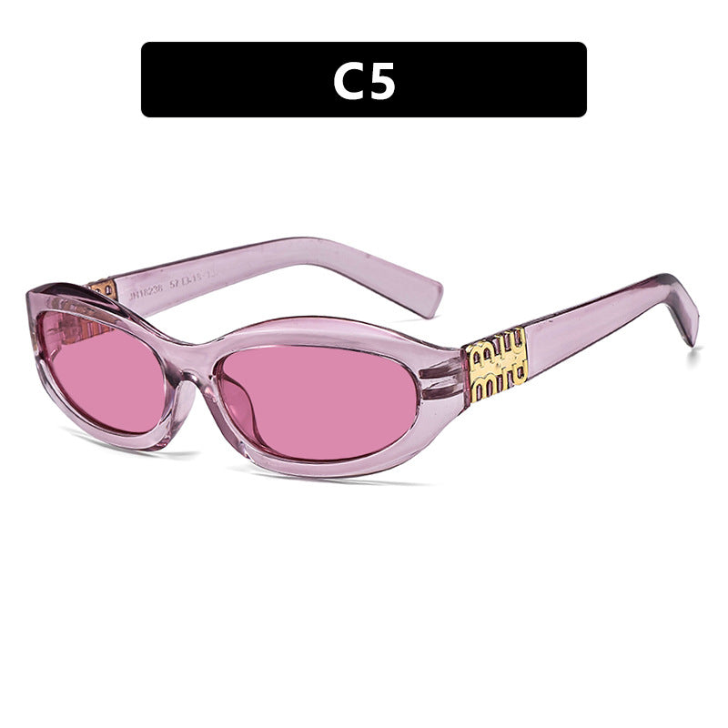 Women’s fashionable sunglasses in a curved design with luxurious details Kalsten