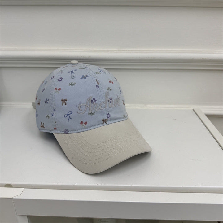 Women's Floral-Embroidered Baseball Cap Kalsten