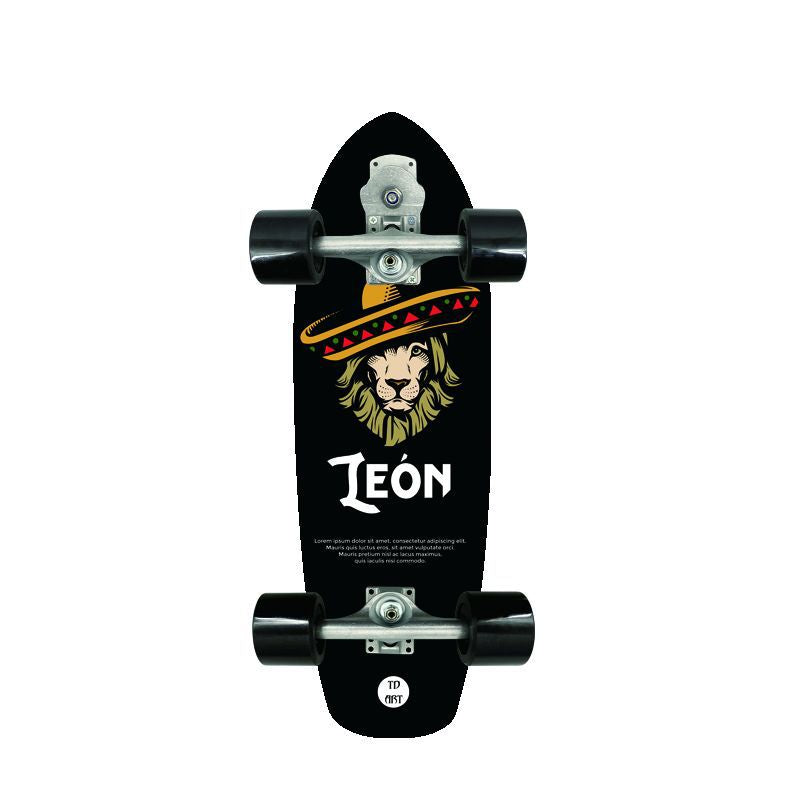 Retro-Inspired Mini Cruiser Skateboard Kalsten