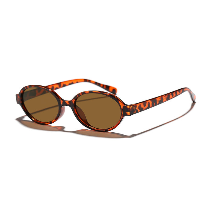 Women's fashionable oval sunglasses with animal pattern Kalsten