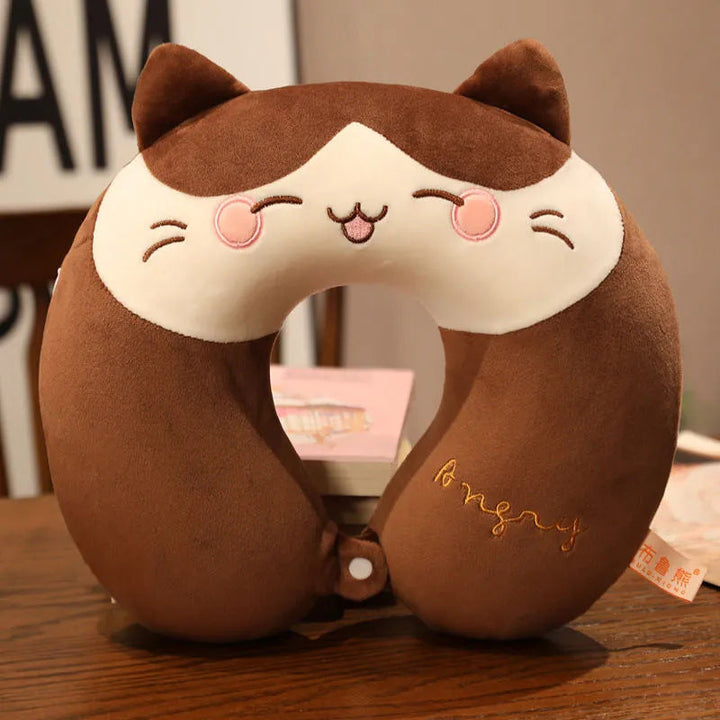 Unisex Neck Support Pillow with Cute Animal Design Kalsten