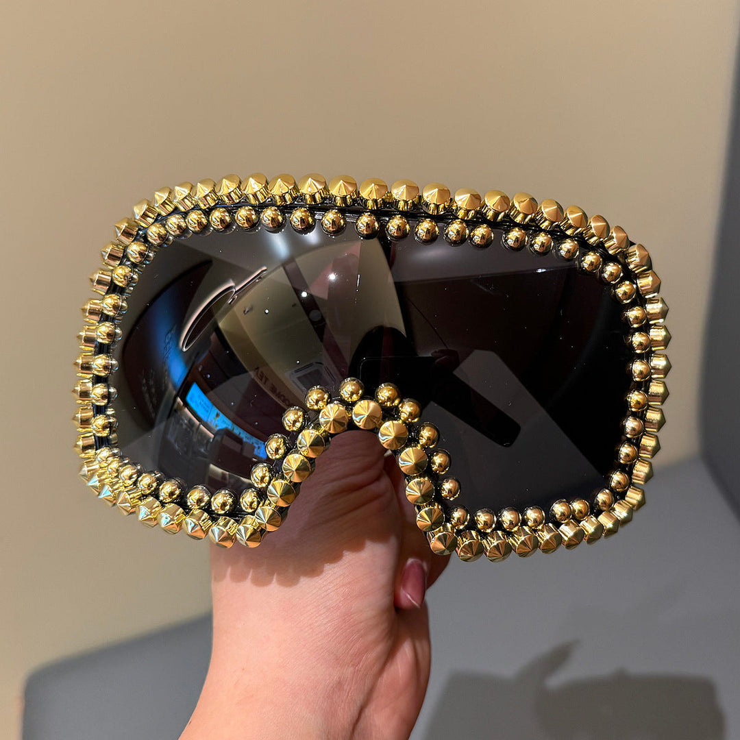 Ladies fashionable ski goggles with glamorous rhinestone embellishment Kalsten