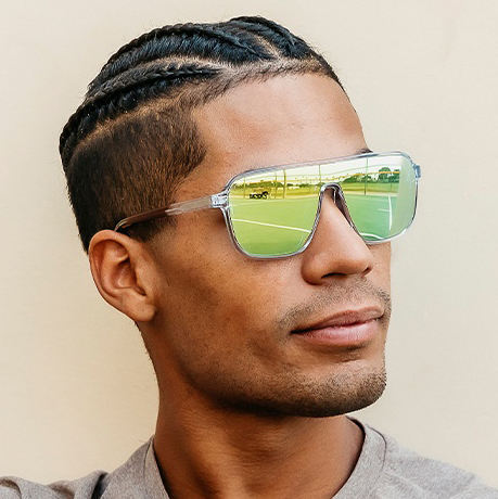 Women's oversized glasses with sturdy frame and generous field of vision Kalsten